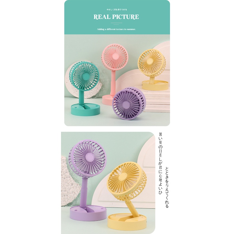 Kipas Angin Lipat Portabel DianDi Kipas Meja Mini Portable Desktop Fan