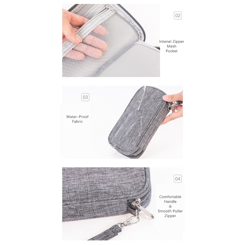 Pouch Power Bank Gadget Softcase Pouch Serbaguna Kabel Pouch Hp