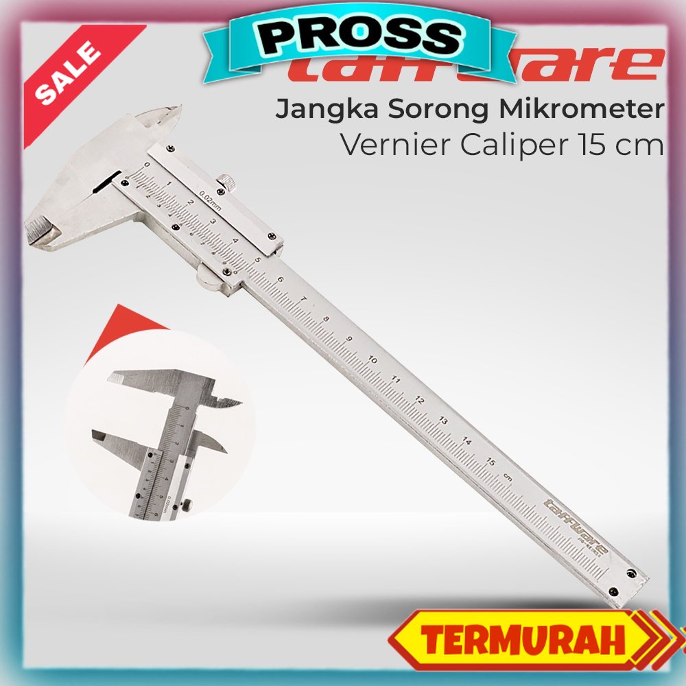 Jangka Sorong dari Stainless Steel panjang 15CM - JIG-RE0150