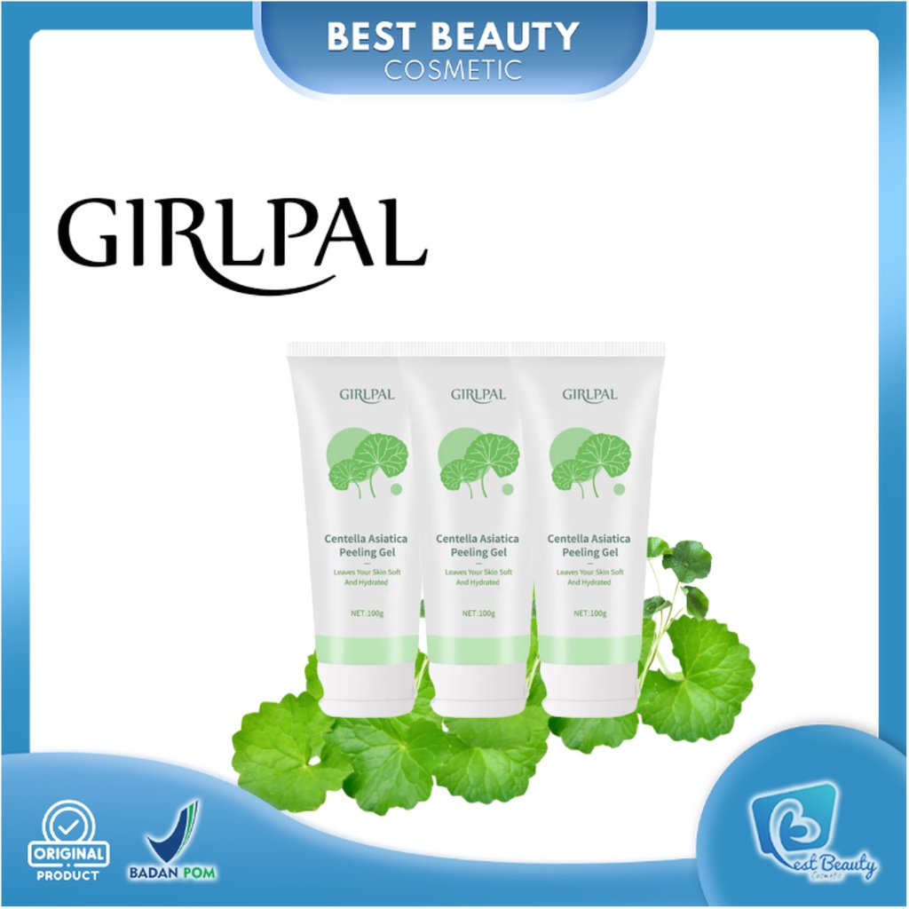 ★ BB ★ GIRLPAL Centella Asiatica Peeling Gel 100g Facial Glowing Blackhead Cleaner Body Exfoliating Mencerahkan Dan Mengangkat Sel Kulit Mati