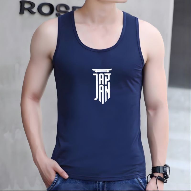 Kaos Singlet Pria Singlet Pria Dewasa Cotton Combed JAPAN