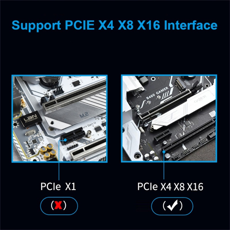 Bt M 2 NVMe SSD to Pcie3 0x4 Adapter Card M 2m Key Interface Converter Support PCI Express 2230 2242 2260 2280 22110