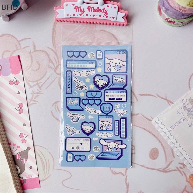 [BFID] 3pcs Stiker Anime Kawaii Sanrio Aesthetic Hello Kitty Kuromi My Melody Cinnamoroll Decals Stiker Hias Mainan Anak [ID]