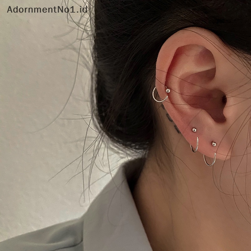 [AdornmentNo1] 1pasang paduan Fashion wanita Tragus Cartilage Helix Studs Earrings perhiasan