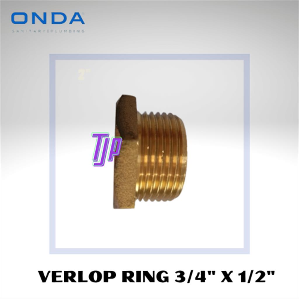 VERLOP RING BRASS ONDA  3/4 X 1/2&quot;