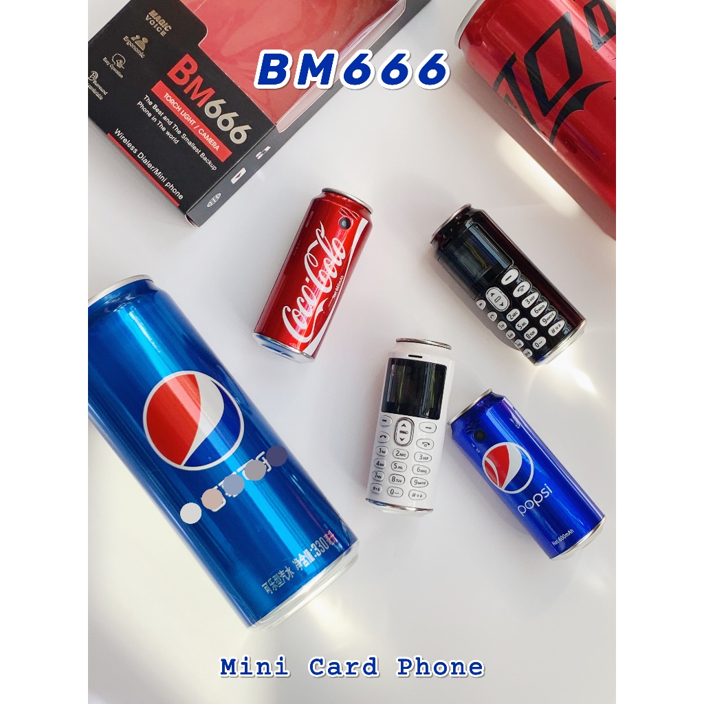 HP Mini Coca Cola Handphone New  Mini DUAL SIM Bisa Bahasa Indonesia