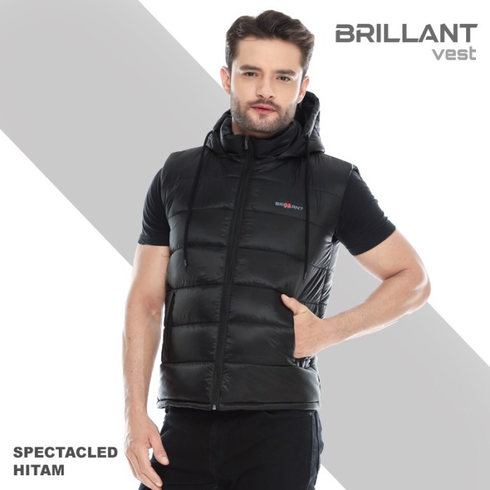 Brillant - Spectacled Rompi Pria Parasut Impor Korea Vest Jacket Motor