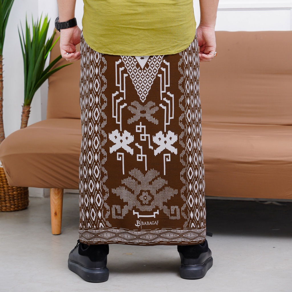 Sarung Goyor Jumbo Babagaf Motif H I J Sarung Pria Dewasa Rayon Printing Fashion Muslim