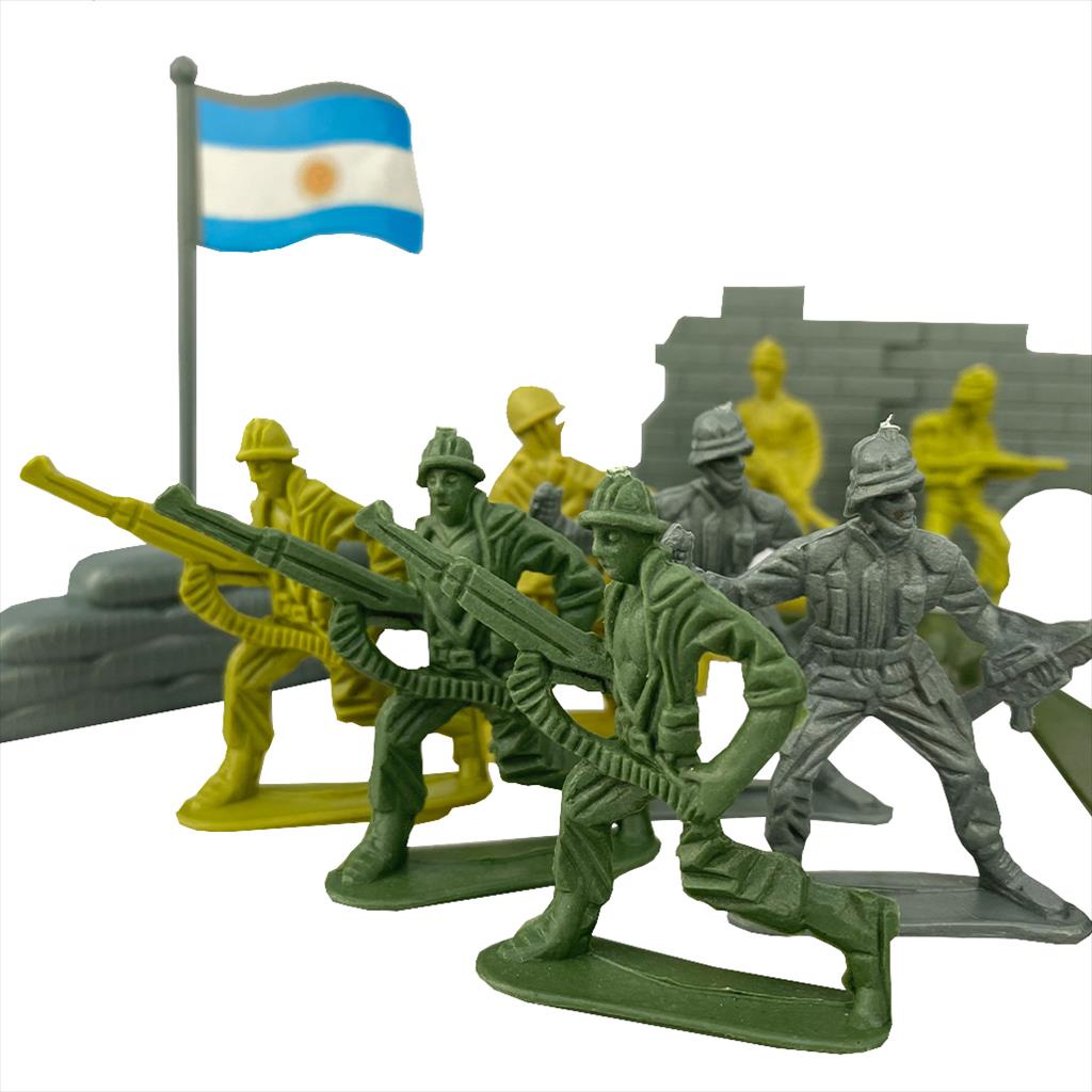 Mainan Tentara Militer Mini / Mainan Bahan Plastik Untuk Dekorasi Meja / Action Figure Tentara Militer / Mainan Edukasi R01449EF