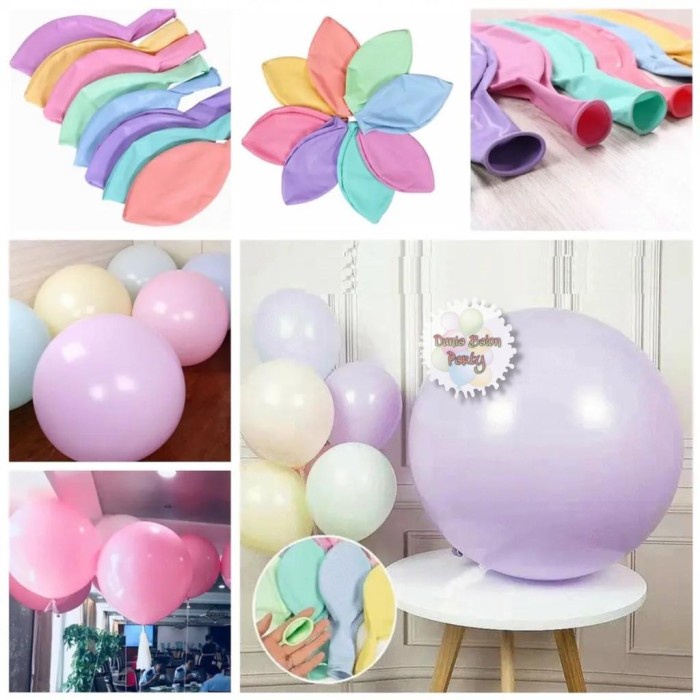 Balon Latex Pastel Jumbo / Balon Macaron 36inch