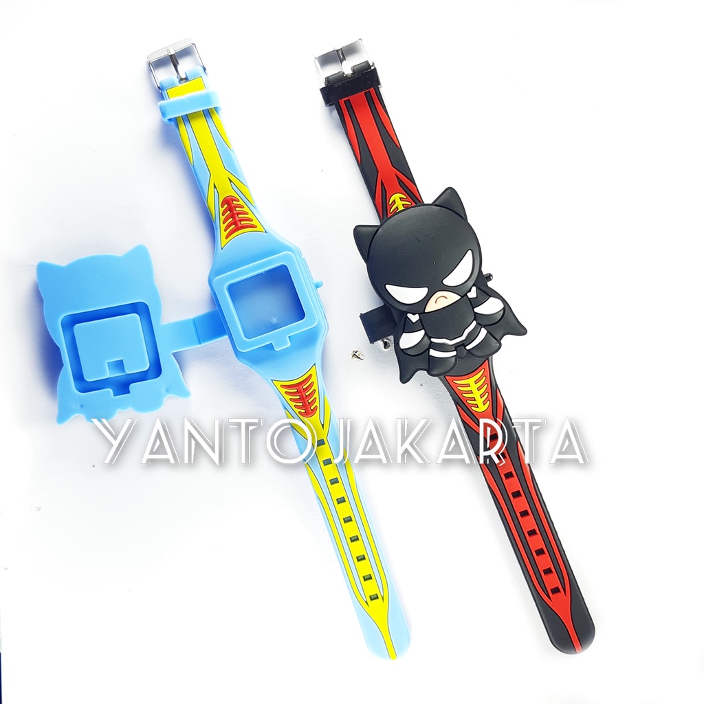 JAM TANGAN LED ANAK LAKI LAKI KARAKTER BATMAN