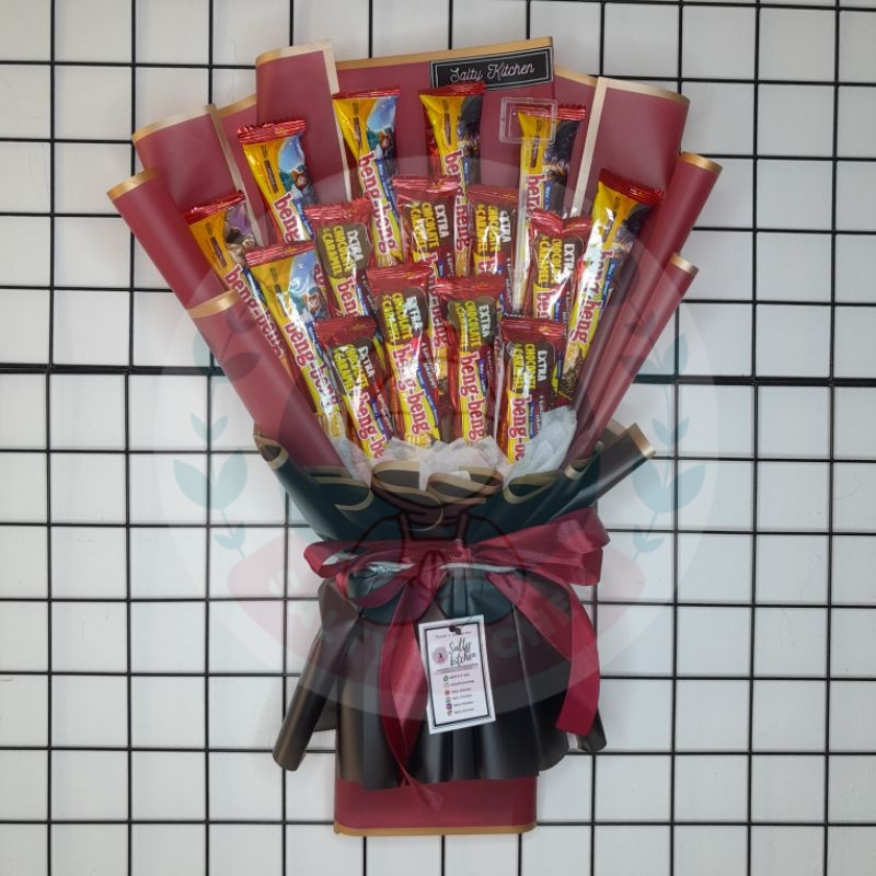 

[BISA GOSEND] Premium Buket Snack Wisuda Sempro Bouquet Makanan Medium Hadiah Anniversary Valentine Murah