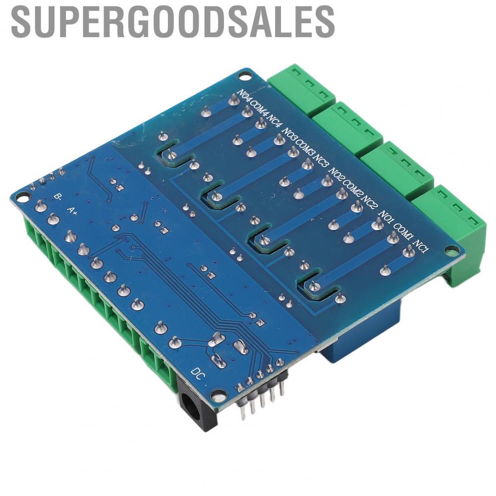 Supergoodsales 4 Channel Relay Module  Opto Isolation Board Less Interference Easy Connection Fault Tolerant for PLC Controller