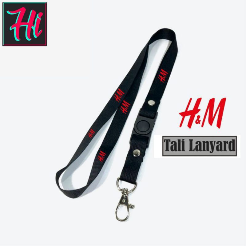 

lanyard H&M tali lanyard DISTRO gantungan kunci name tag id card kartu nama / tali lanyard gantungan leher fullprint