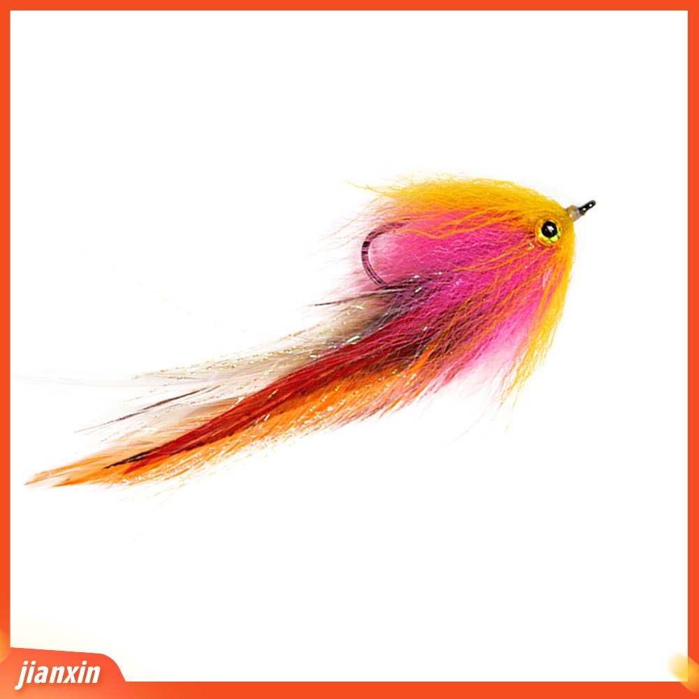 (In Stock) Pengait Tajam Bulu Trout Salmon Steelhead Pike Streamer Fly Alat Pancing Lalat