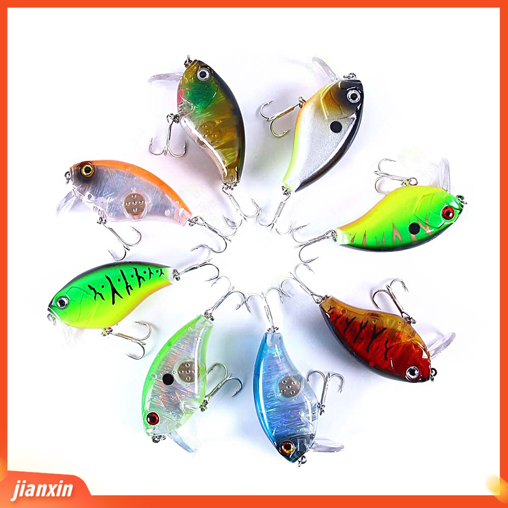 (In Stock) 6CM /17G Umpan Pancing Simulasi 3D Fisheyes Lidah Panjang Warna Cerah Kait Tajam Atraksi Ikan Universal Topwater Engkol Buatan Umpan Keras Alat Pancing