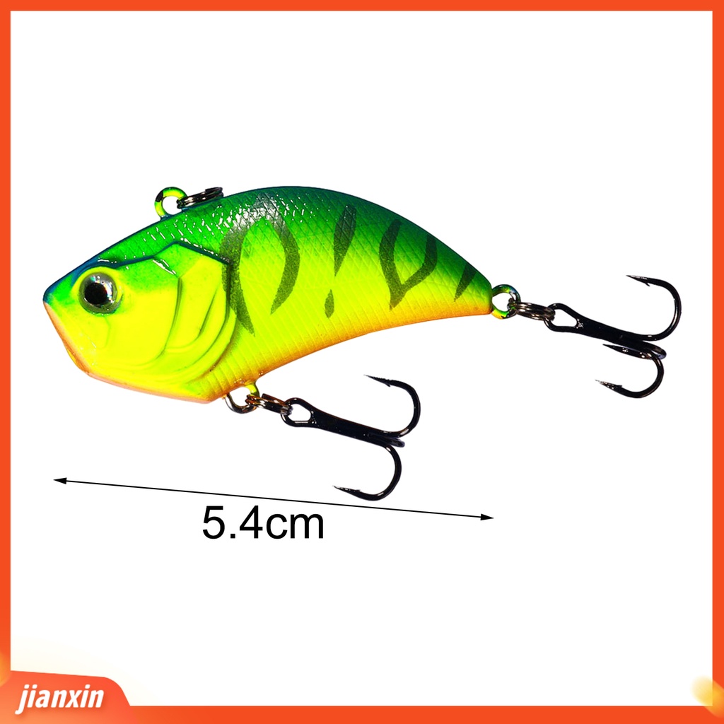 (In Stock) 5.4cm /13g Umpan Pancing Simulasi 3D Fisheye Getaran Spinner Kait Tajam Mencegah Pelarian Bass Laut Profesional Memancing Umpan Buatan Umpan Keras Fishing Tackle