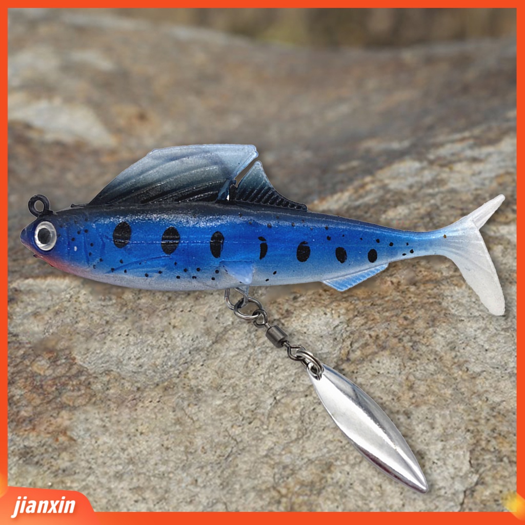 (In Stock) 8.5cm /13g Spot Bionic Umpan Buatan Berduri Kait Rotasi Payet Umpan Lembut Alat Pancing