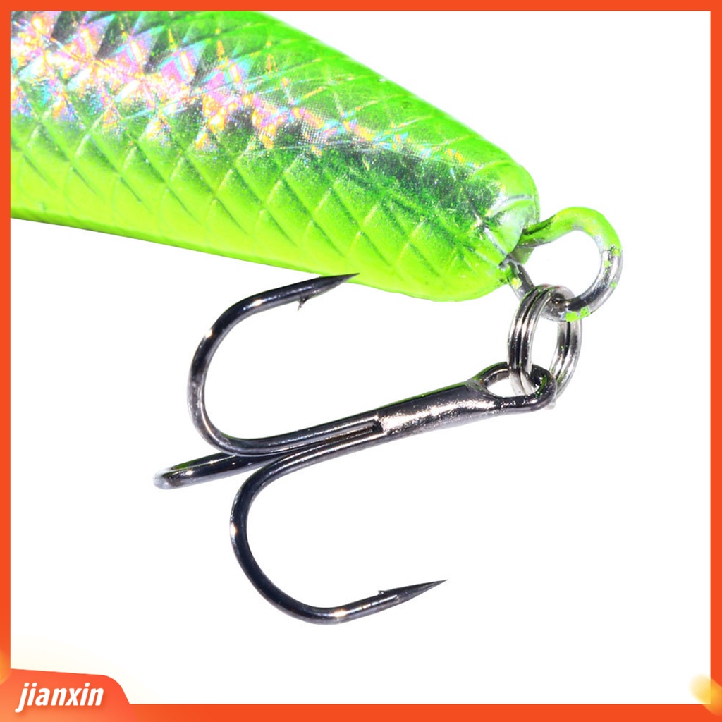 (In Stock) 12.5cm 20g Gelombang Climbing Lure Multicolor Ganda Tiga Kait Plastik Bionic Eye Fishing Lure Untuk Memancing