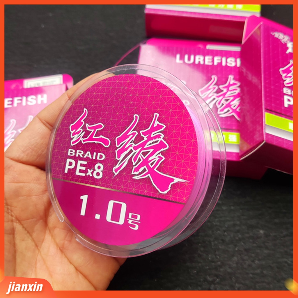 (In Stock) 1rol 100m Lure Line Masuk Air Cepat Tarik Kuat Rapat Anyaman Angling PE Pink 8kepang Pancing Pancing Outdoor