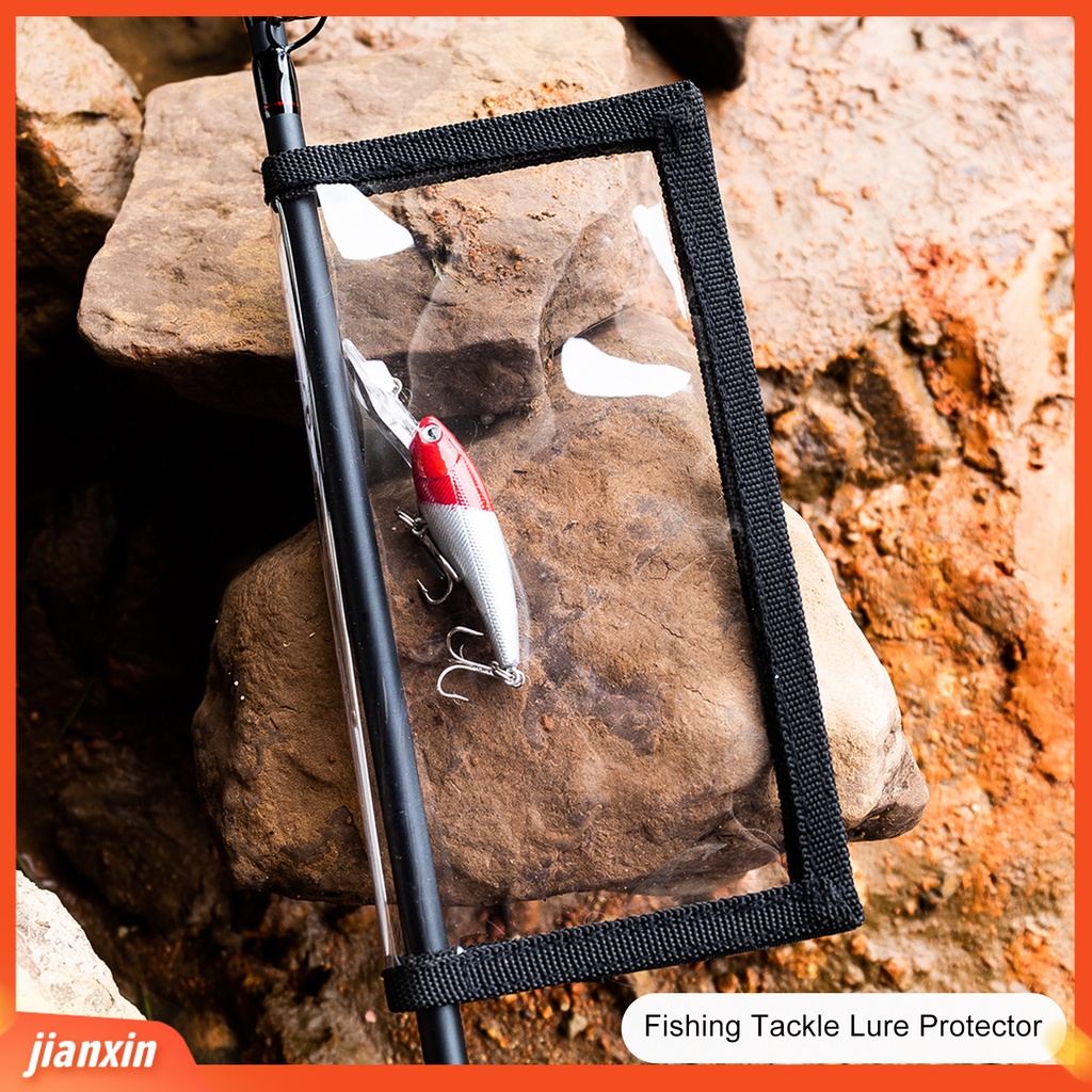 (In Stock) Penutup Umpan Pancing Elastis Tape Pengikat Transparan Tahan Air Visible PVC Fishing Tackle Lure Protector Outdoor Angling