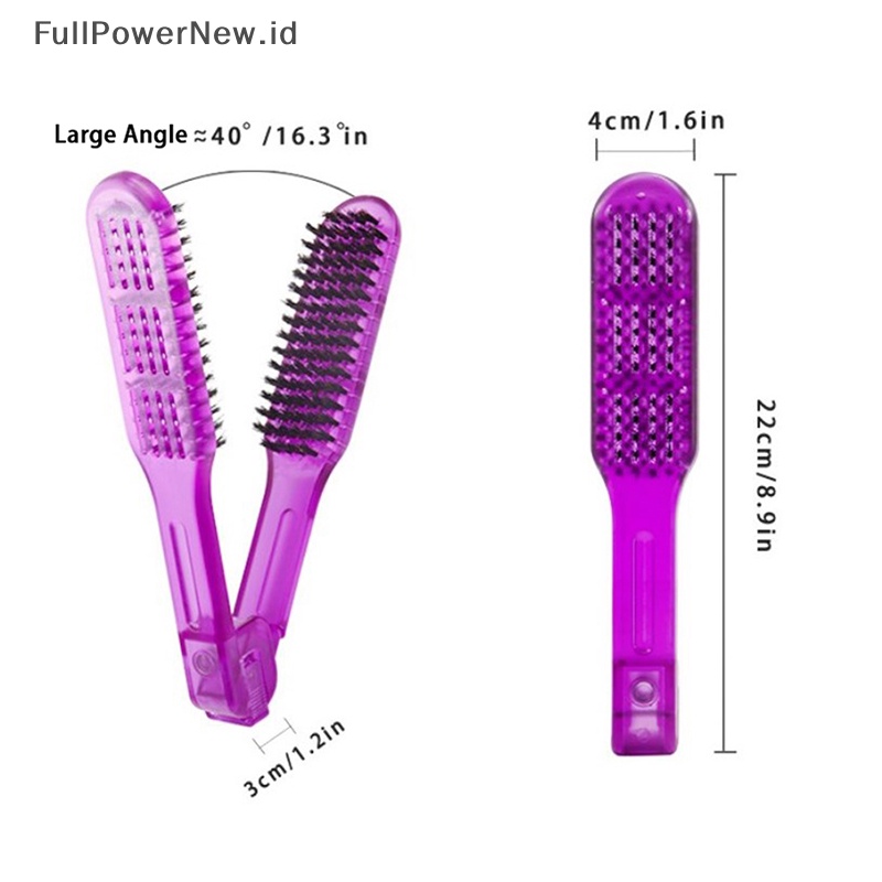 Power Splint Sisir Anti-Statis Dua Sisi Sikat Rambut Pelurus Rambut Rapid Shaping ID