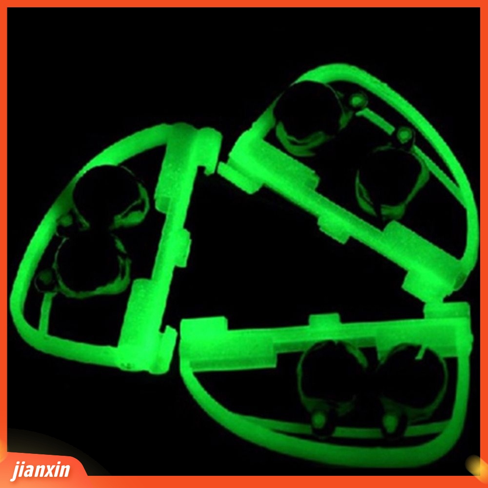 (in Stock) 5Pcs Fluorescent Glow in Dark 2bells Alarm Pancing Alert Alat Aksesoris