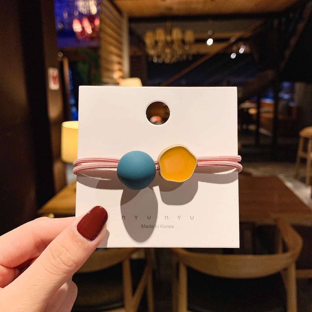 Ikat rambut tali gelang keramik warna-warni korea steel barang import dengan harga grosir bahan berkualitas import harga grosir bisa cod