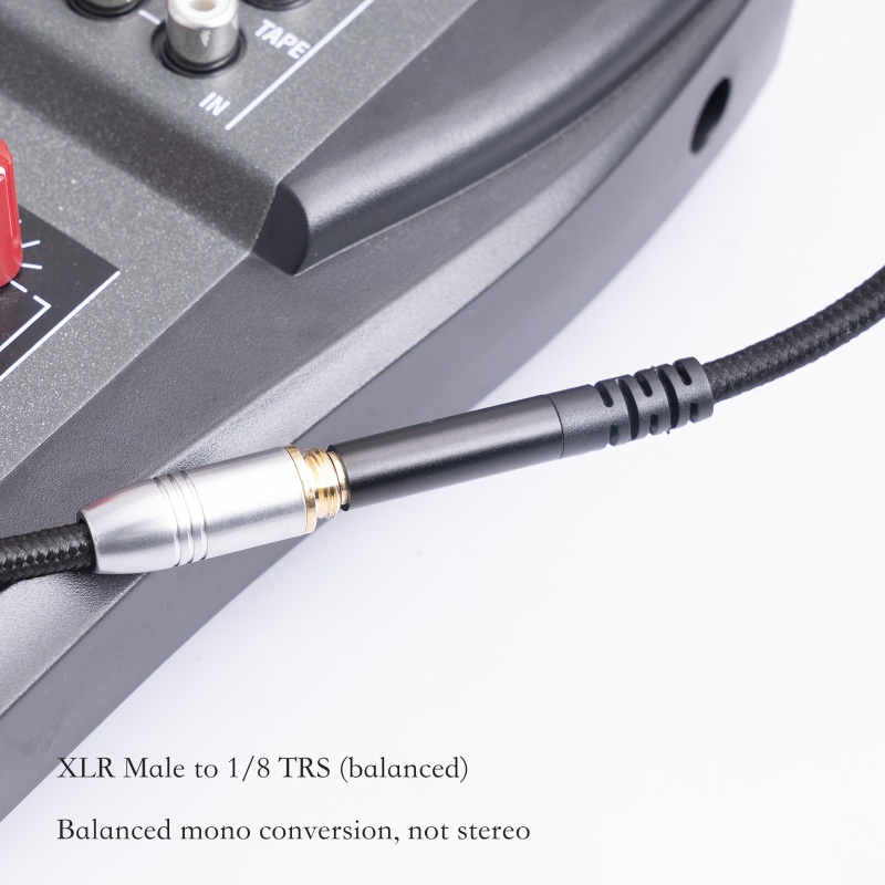 Kabel BT TRS 1.8inch to XLR 3Pin Female to 1.8inch Female Balanced XLR to 3.5mm TRS Signal Interconnect Cord