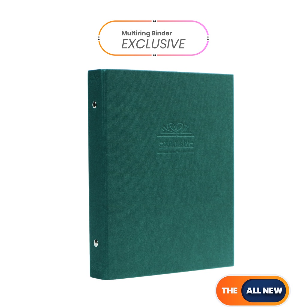 

[Artomas] Bantex Exclusive Multiring Binder A5 - 20 Ring O - 25mm Green #1325 04