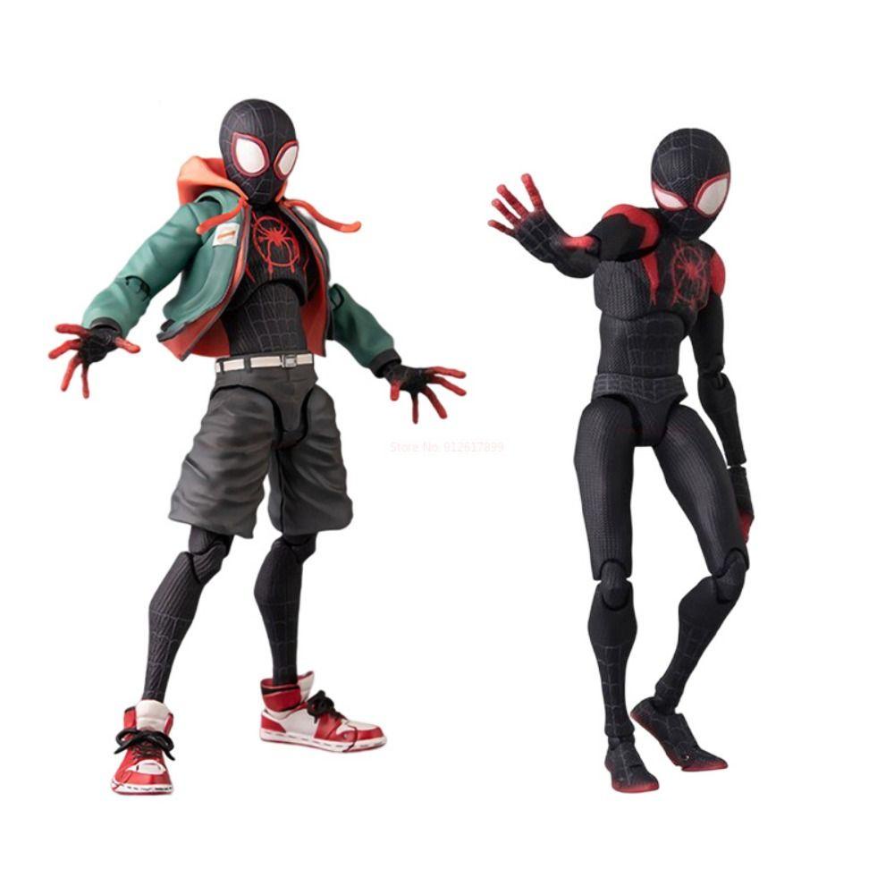 Figure Anime Spider-Man, Action Figure Spider Man Miles Bergerak Bersama, Mainan Model Legenda Spiderman Bergerak Sentinel Marvel Untuk Dekorasi Meja