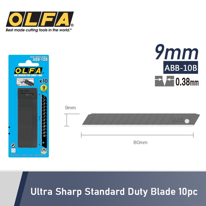 

Refill Blade Olfa ABB-10B 9 mm Spare Blade (10 Pcs)