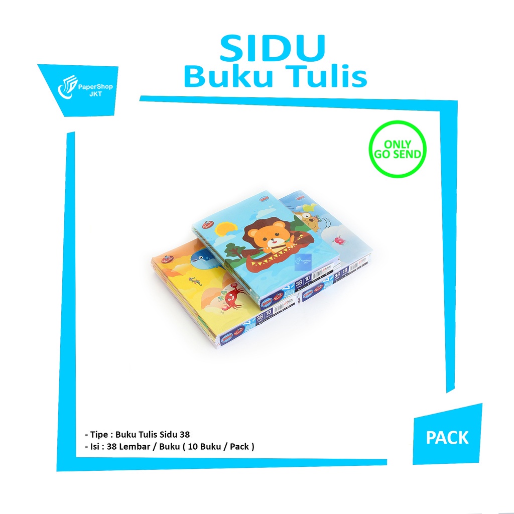 

SIDU - Varian Buku Tulis Garis 38 Lembar - Pack