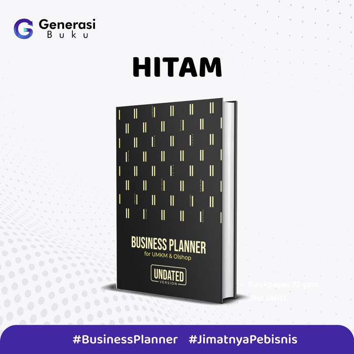 

✨BISA COD✨ -BUSINESS PLANNER for UMKM dan Olshop by K-Planner (HARD COVER. ORI) - Hitam (Terbaru)