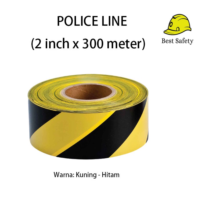 PROMO UNTUKMU!! Police Line / Garis Polisi 2 inchi x 300 meter / Barricade Tape