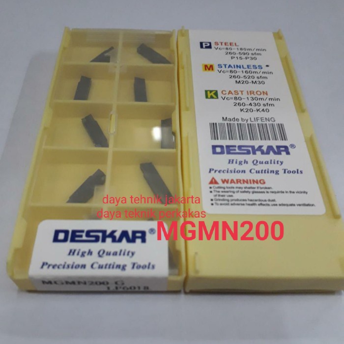 insert deskar MGMN200 - pisau insert deskar 10pcs ori pisau deskar dtp