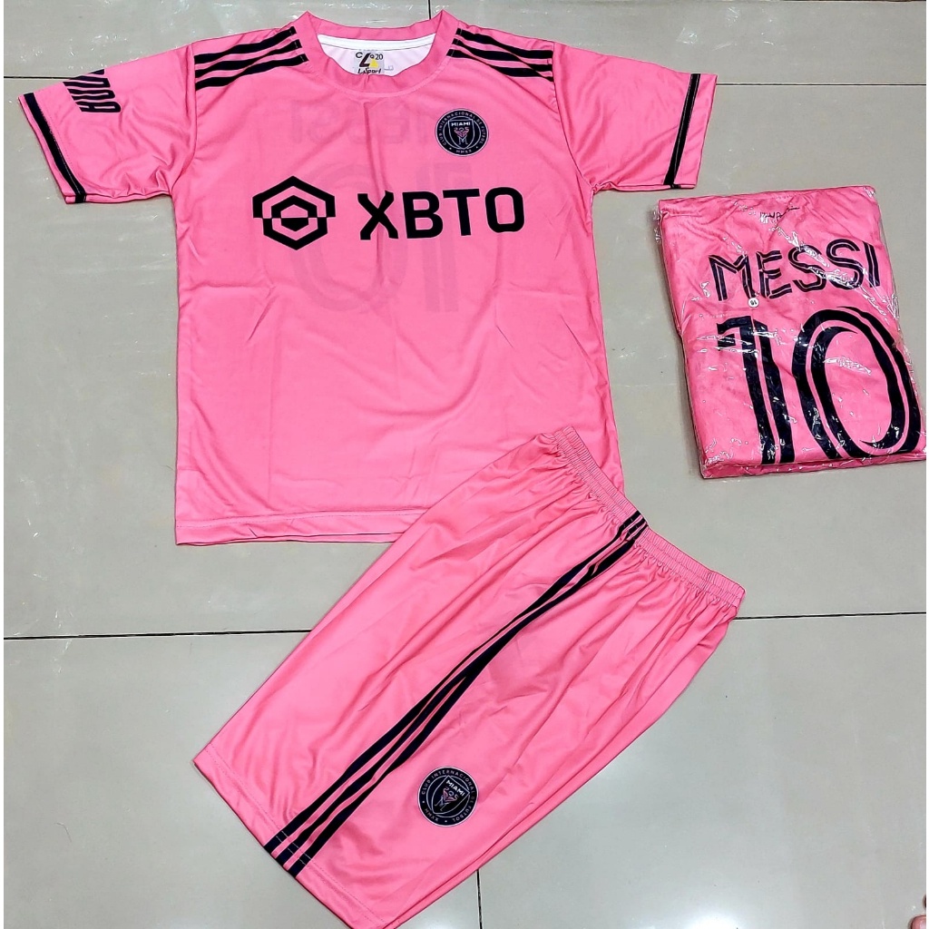 jersey bola inter miami home/jersey messi/setelan messi/baju messi printing usia 2-12thn