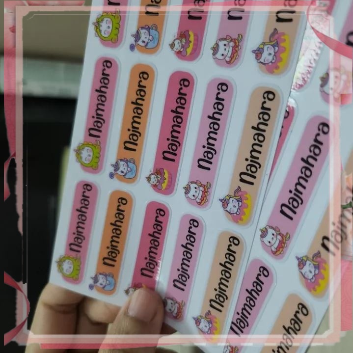 

Isi 30 pcs Stiker nama sticker buku anak sticker pensil kartun stiker tumble stiker Cetak Iskstore
