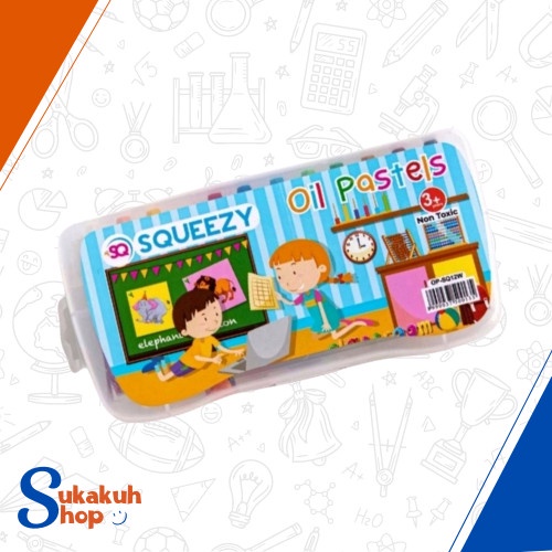 

CRAYON OIL PASTEL 12 WARNA SQUEEZY