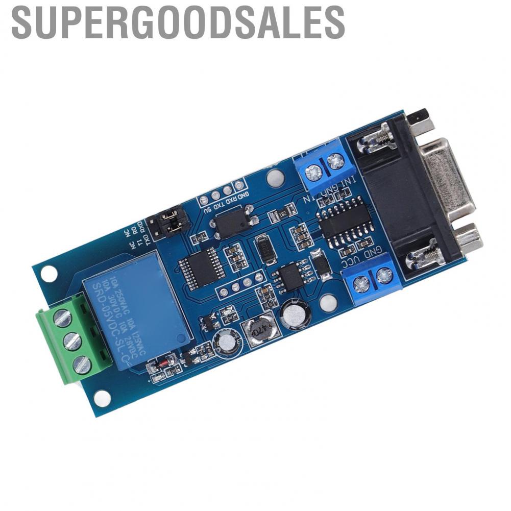 Supergoodsales 1 Channel Relay Module DC724V Board With RS232 TTL UART