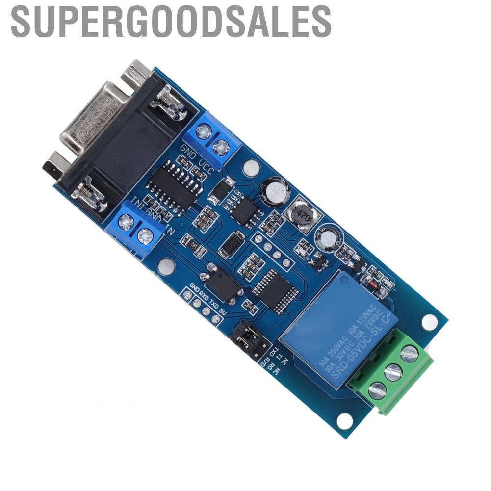 Supergoodsales 1 Channel Relay Module DC724V Board With RS232 TTL UART