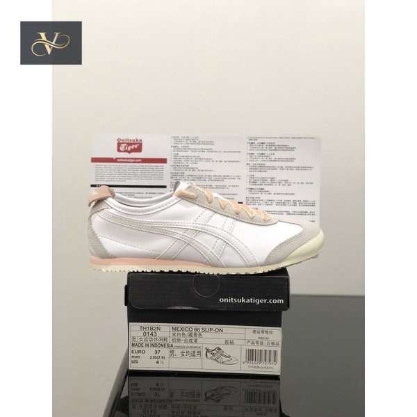 Sneakers Sepatu   Mexico 66 White Breeze Pink / Pita Pink Free Paperbag V185