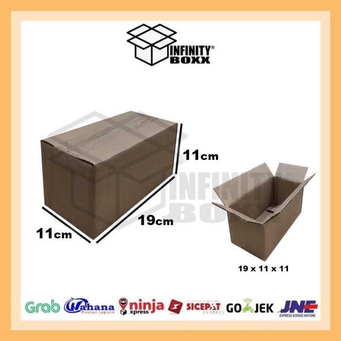 

kardus box packaging packing 19x11x11 cm uk dalam SHEET POLOS