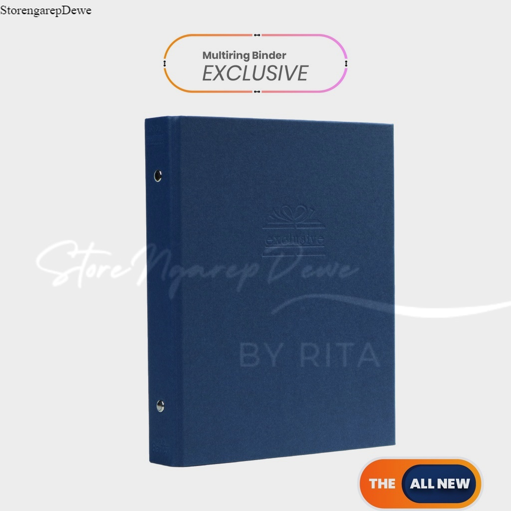 

Bantex Exclusive Multiring Binder A5 - 20 Ring O - 25mm Blue #1325 01 real barang original bantex