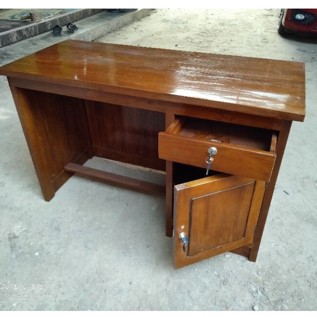 Meja kantor minimalis Kayu jati