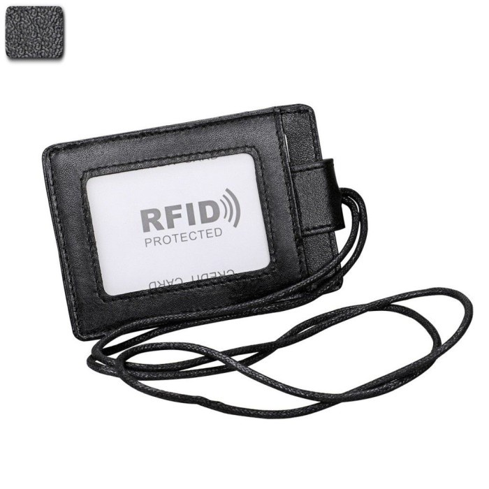 

[DD] RFID PROTECTED / ID Card Holder RFID Kulit Asli Pria WL083 - BLACK