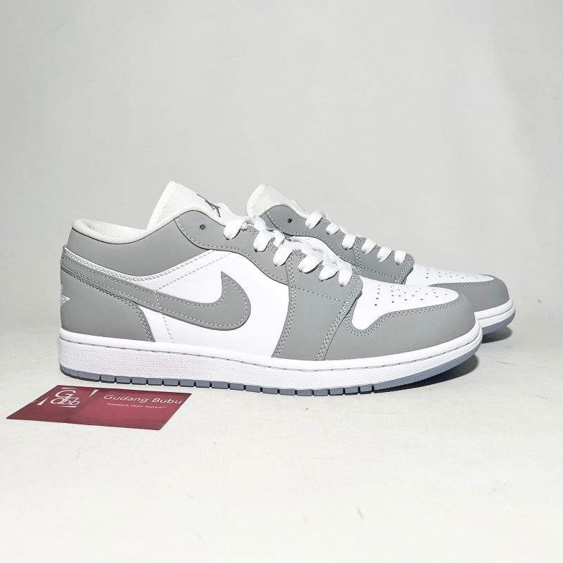 Sneakers  Air Jordan 1 Low White Wolf Grey Aluminum VSs
