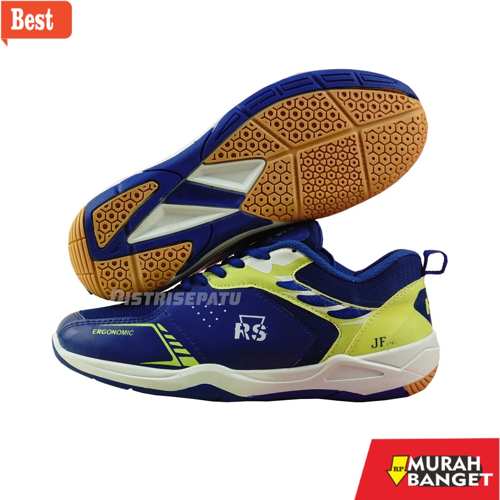Sepatu bulu tangkis terbaru- SEPATU BADMINTON RS /SEPATU OLAHRAGA PRIA WANITA / NEW EDITION