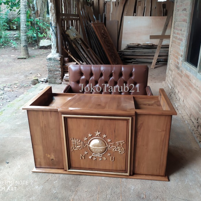 MIMBAR MAJLIS/MIMBAR DUDUK/MIMBAR PODIUM/MIMBAR TERLARIS/KAYU JATI murah