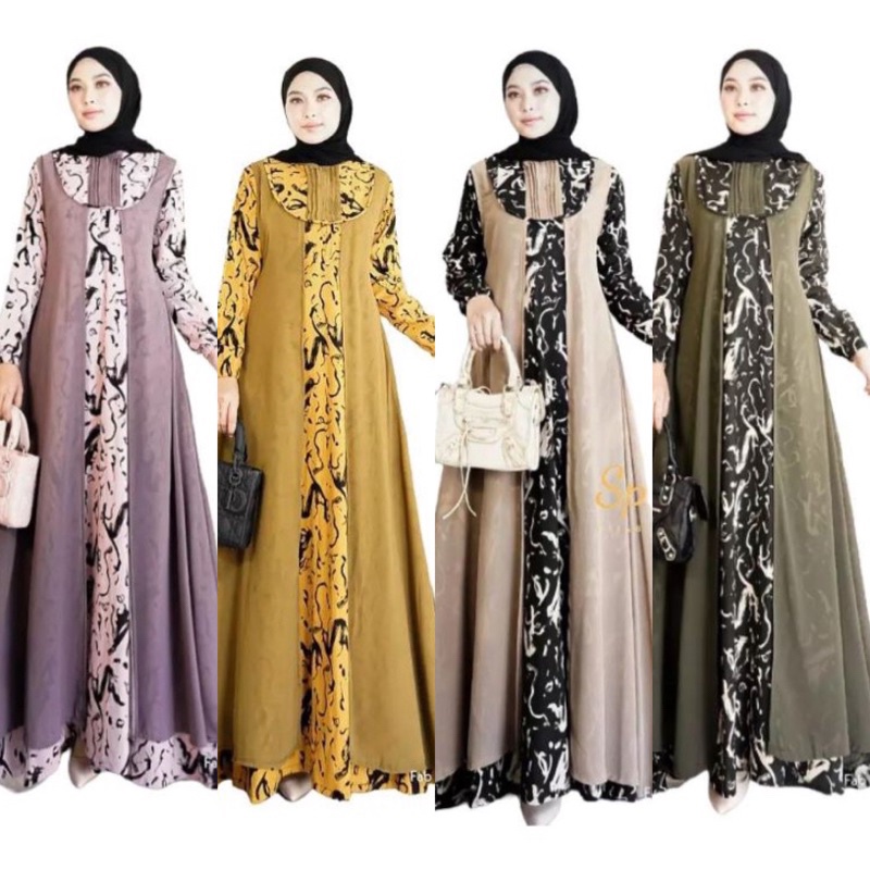 GAMIS SET OUTER ERITA KATUN RAMI PREMIUM By raysila